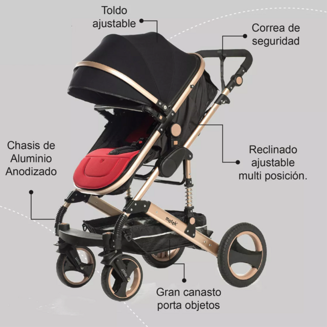Cochecito 3 en 1 Premium (ENVÍO GRATIS)