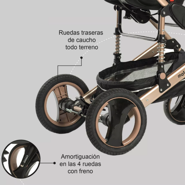Cochecito 3 en 1 Premium (ENVÍO GRATIS)