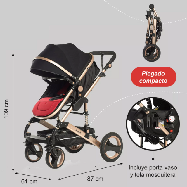 Cochecito 3 en 1 Premium (ENVÍO GRATIS)