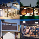 Lámpara Solar Colgante LED con Sensor de Movimiento, 5 Modos, Resistente al Agua y Control Remoto