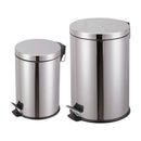 Basurero a Pedal Set 11.2 Lts + 2.8 Lts Metálico Gris Cotidiana