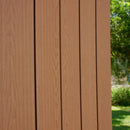 Bodega de Jardín Resina Marrón Mate 125x205 Cm