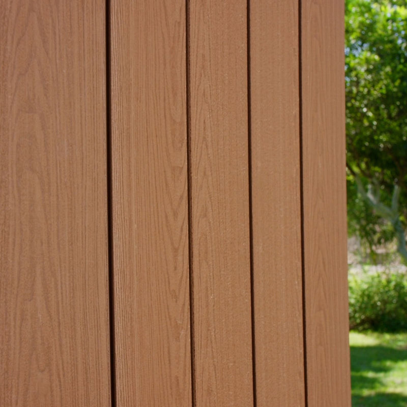 Bodega de Jardín Resina Marrón Mate 125x205 Cm