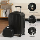 Juego de equipaje ligero de 2 piezas, maleta de carcasa dura con ruedas giratorias, alimentado por USB