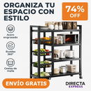 Estante Organizador de 4 Niveles con Ruedas (ENVÍO GRATIS)