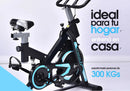 Bicicleta Fija Spinning con Bluetooth y Pantalla LCD – Shock Rider, Estructura Reforzada (ENVÍO GRATIS)