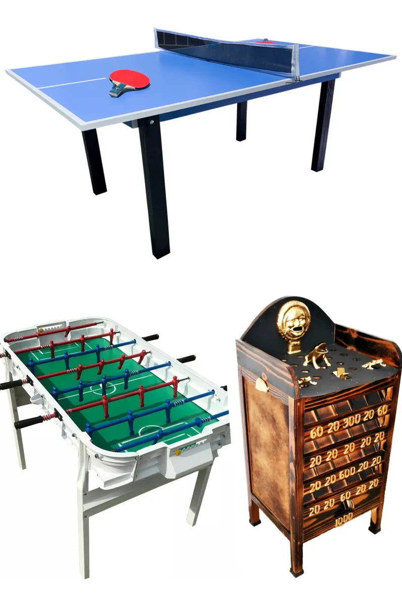 Combo 3 Juegos: Ping Pong + Metegol + Sapo (ENVÍO GRATIS)