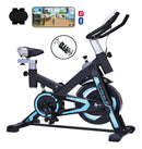 Bicicleta Fija Spinning con Bluetooth y Pantalla LCD – Shock Rider, Estructura Reforzada (ENVÍO GRATIS)