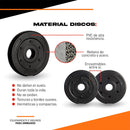 Set de Mancuernas + Barra Regulable 30 kg – Discos PVC [ENVÍO GRATIS]