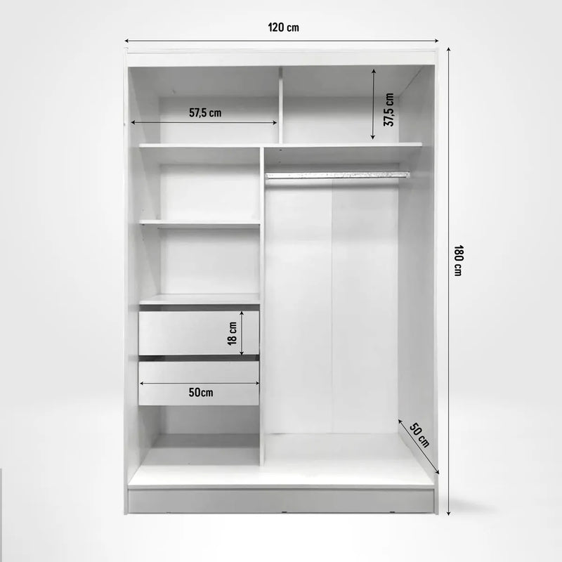 Placard Puertas Corredizas Diseños Modernos 1,20 X 1,80 Mts (ENVÍO GRATIS)