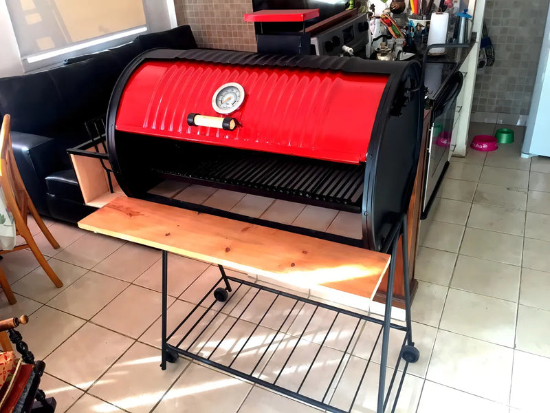 Tambor Full Móvil Parrilla Color Negro y Rojo (ENVÍO GRATIS)