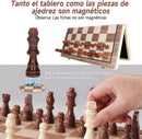 Tablero de Ajedrez Magnético Plegable – Portátil de Madera (ENVÍO GRATIS)