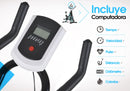 Bicicleta Fija Spinning con Bluetooth y Pantalla LCD – Shock Rider, Estructura Reforzada (ENVÍO GRATIS)