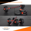 Set de Mancuernas + Barra Regulable 30 kg – Discos PVC [ENVÍO GRATIS]