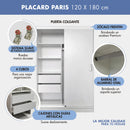 Placard Puertas Corredizas Diseños Modernos 1,20 X 1,80 Mts (ENVÍO GRATIS)