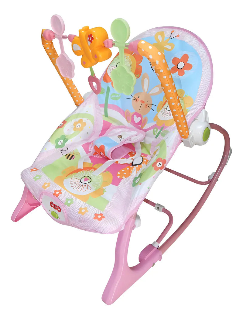 Silla Mecedora Para Bebé  Eléctrica Animales Celeste (ENVÍO GRATIS)