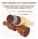 Tablero de Ajedrez Magnético Plegable – Portátil de Madera (ENVÍO GRATIS)