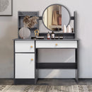 Tocador Con Espejo, Con Armarios y Cajones