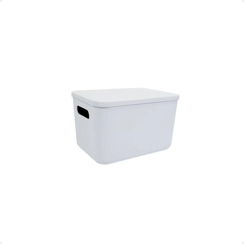 Set X6 Canastos Organizadores Con Tapa Caja 26x18x16 Moderna (ENVÍO GRATIS)