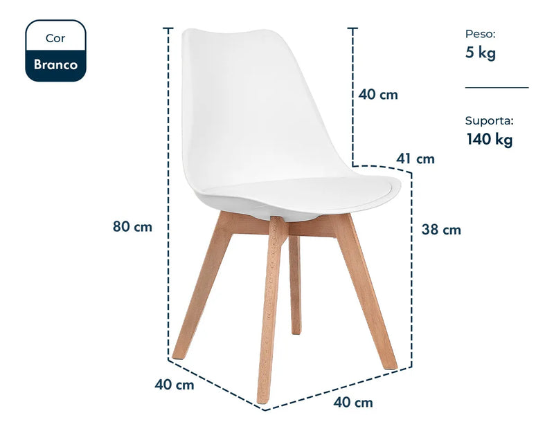 Set x4 Sillas Comedor Nórdicas Tapizadas – Estilo Tulip, Interior y Exterior (ENVÍO GRATIS)
