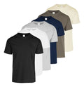 Pack x6 Remeras Hombre Cuello Redondo de Algodón
