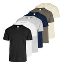 Pack x6 Remeras Hombre Cuello Redondo de Algodón