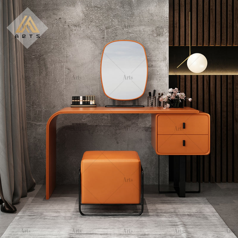 Tocador Nórdico Moderno con Espejo y Banqueta (ENVÍO GRATIS)