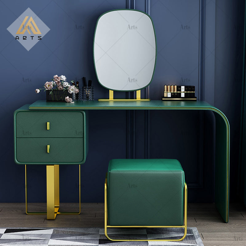 Tocador Nórdico Moderno con Espejo y Banqueta (ENVÍO GRATIS)