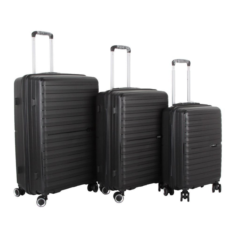 Kit 3 Valijas de Viaje Express Home PP13 – 20”, 24” y 28” – Color Negro