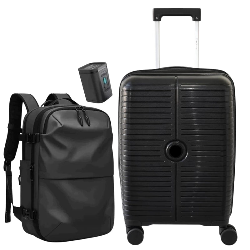 Combo Viajero: Valija Carry On + Mochila de Compresión