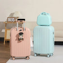 Juego de equipaje ligero de 2 piezas, maleta de carcasa dura con ruedas giratorias, alimentado por USB